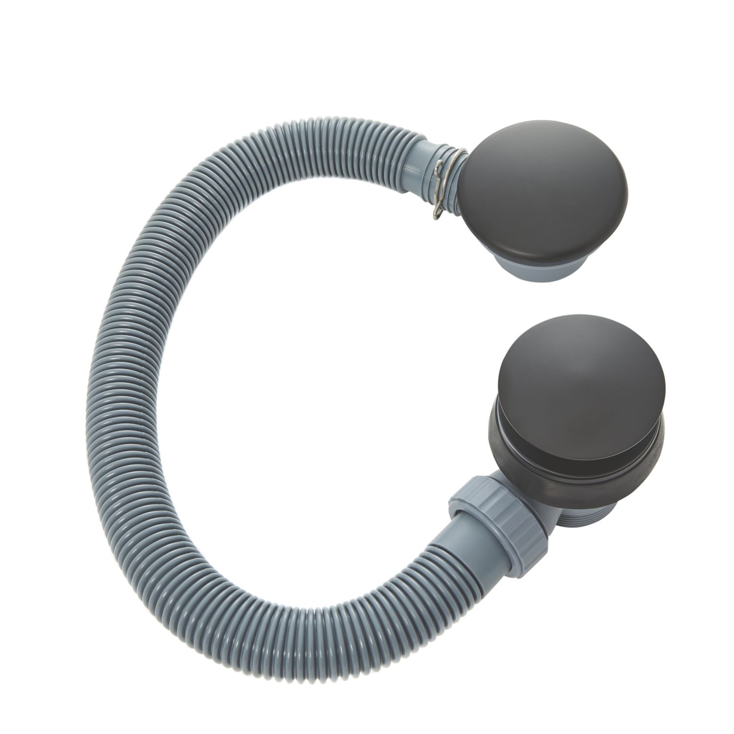 Highlife Bathrooms Clicker Waste Matt Black (980PW)