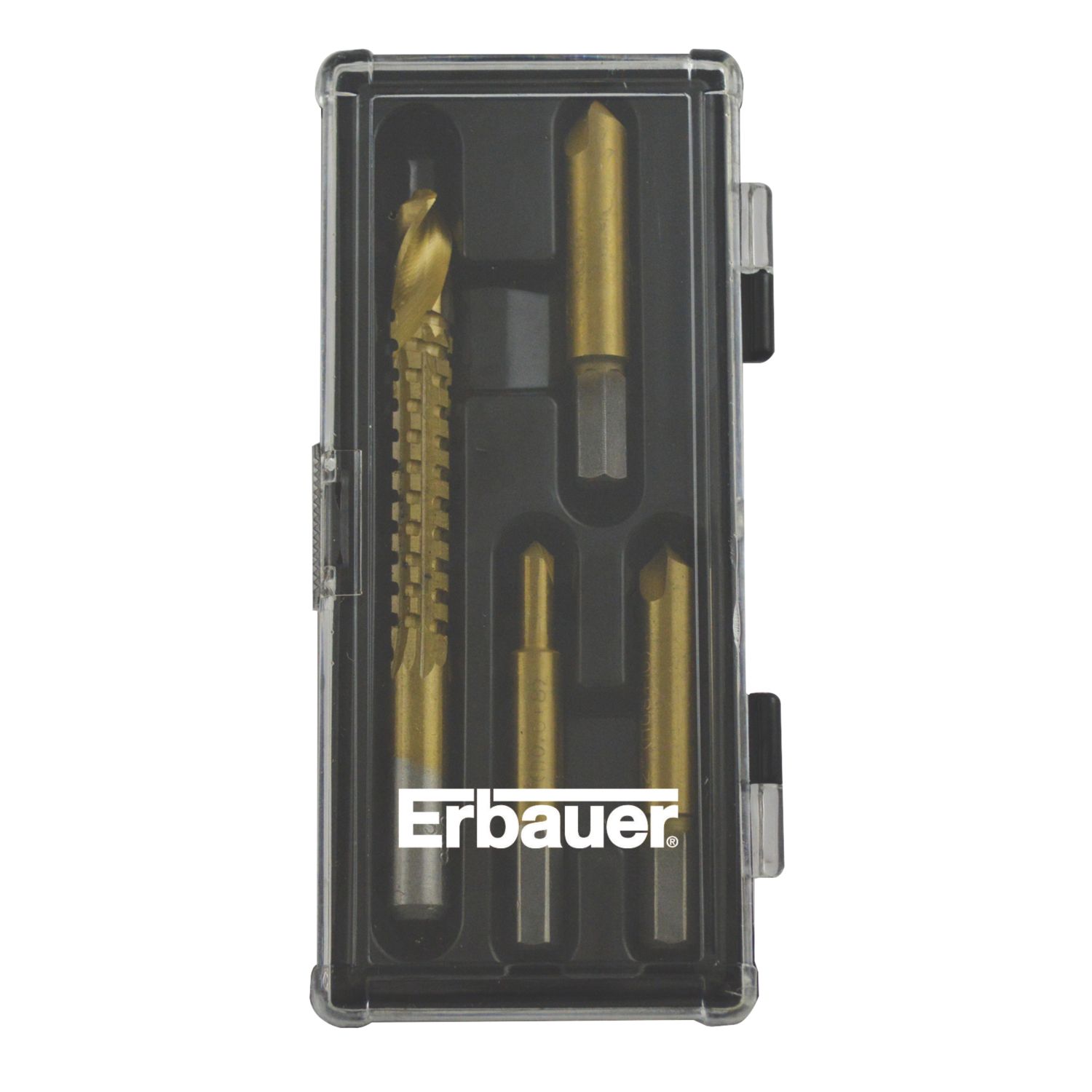 Erbauer DRA55118 Multi-Material Screw Extractor Set 4 Pieces (9811V)