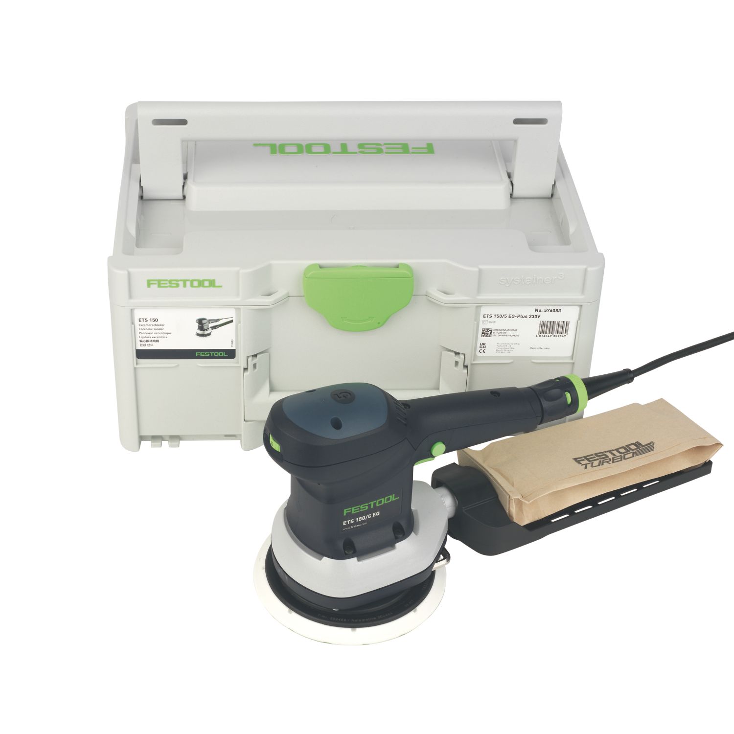 Festool ETS 150/5 EQ-Plus 150mm Electric Orbital Sander 230V (981HN)