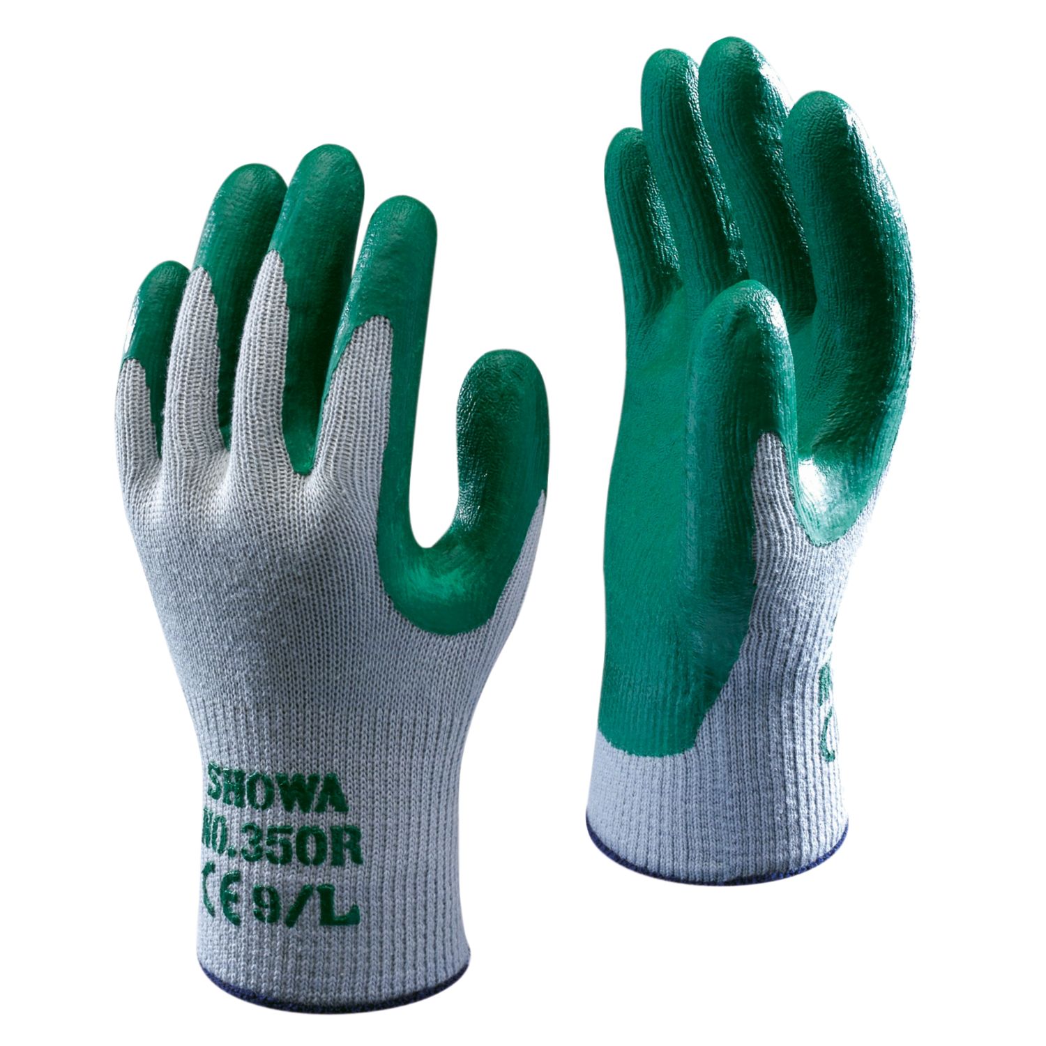 Showa 350R Nitrile Gardening Gloves Green Medium (98290)