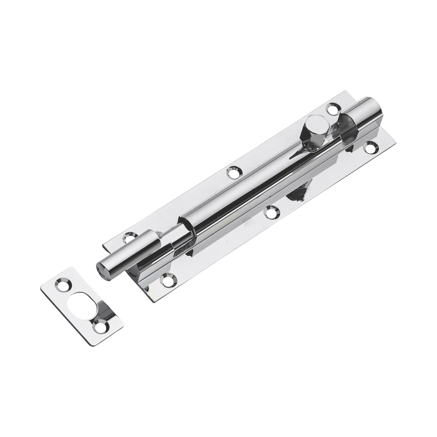 Necked Barrel Door Bolt Polished Chrome 152mm (982PR)