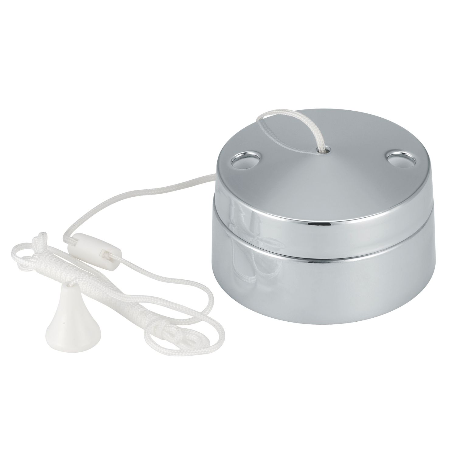 LAP 6A 2-Way Pull Cord Switch Polished Chrome (983CC)