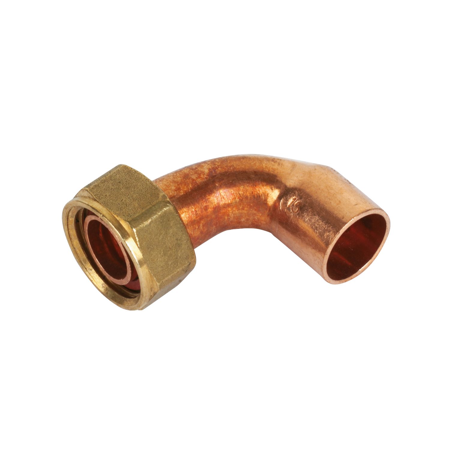 Endex Copper End Feed Angled Tap Connector 15mm x 1/2" (98412)