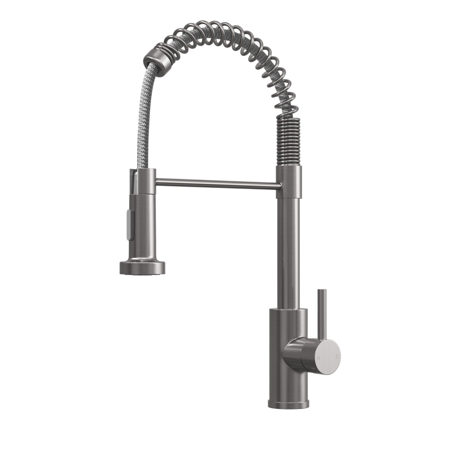 ETAL Contra Pull-Out Kitchen Mixer Tap Brushed Steel (984JL)