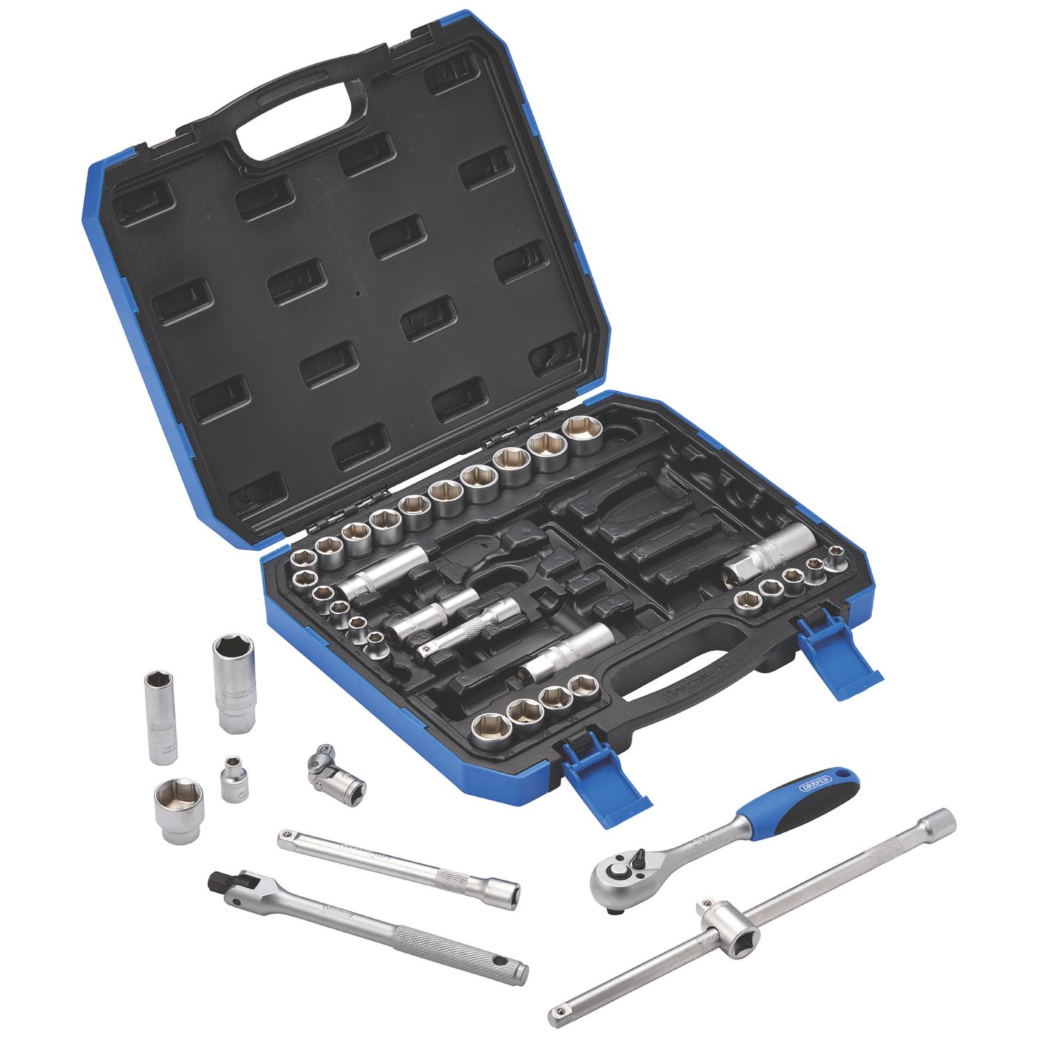 Draper MM/AF 3/8" Drive Socket Set 39 Pieces (985CN)