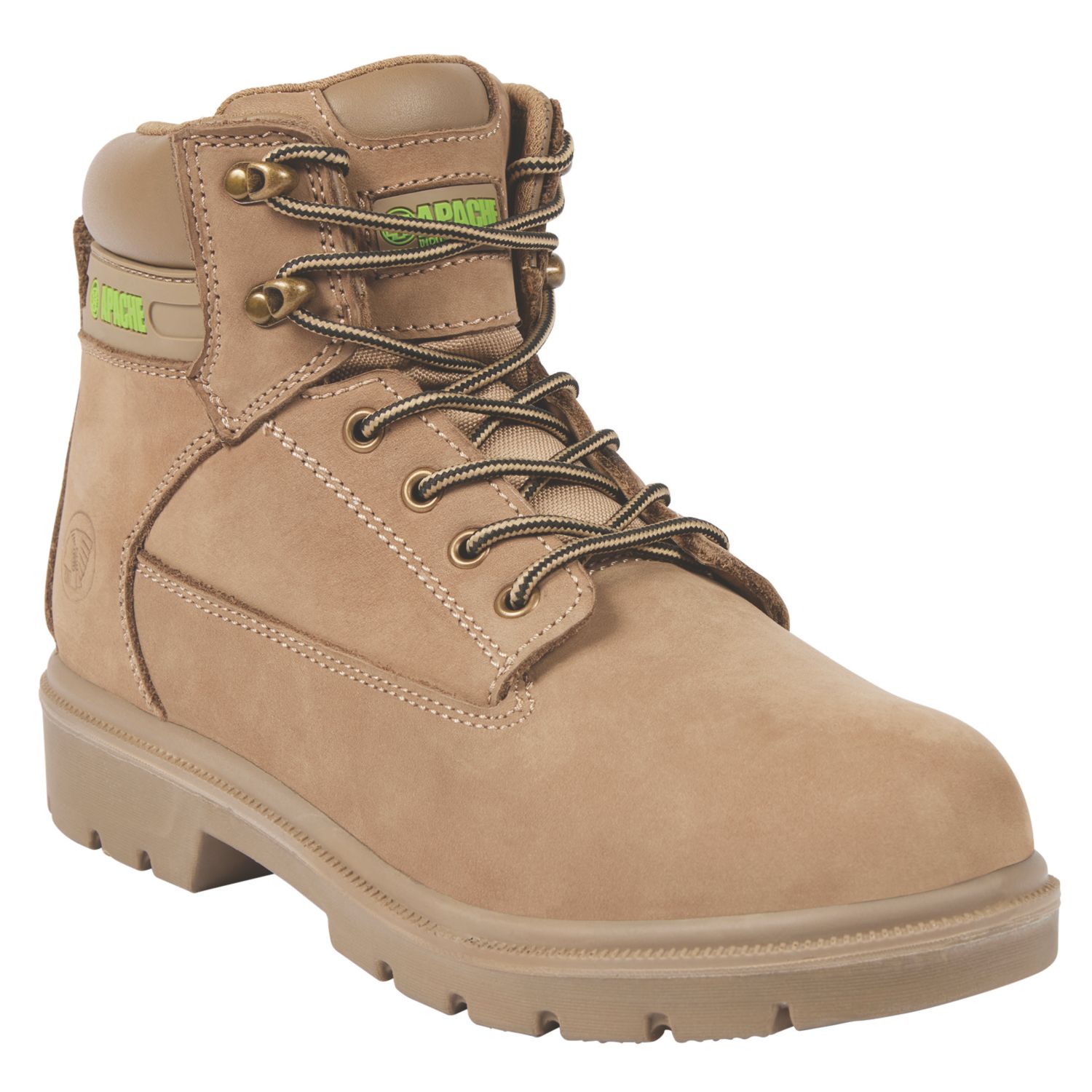 Apache Barnwell Size 4 Stone Steel Toe Cap Safety Boots (985VN)