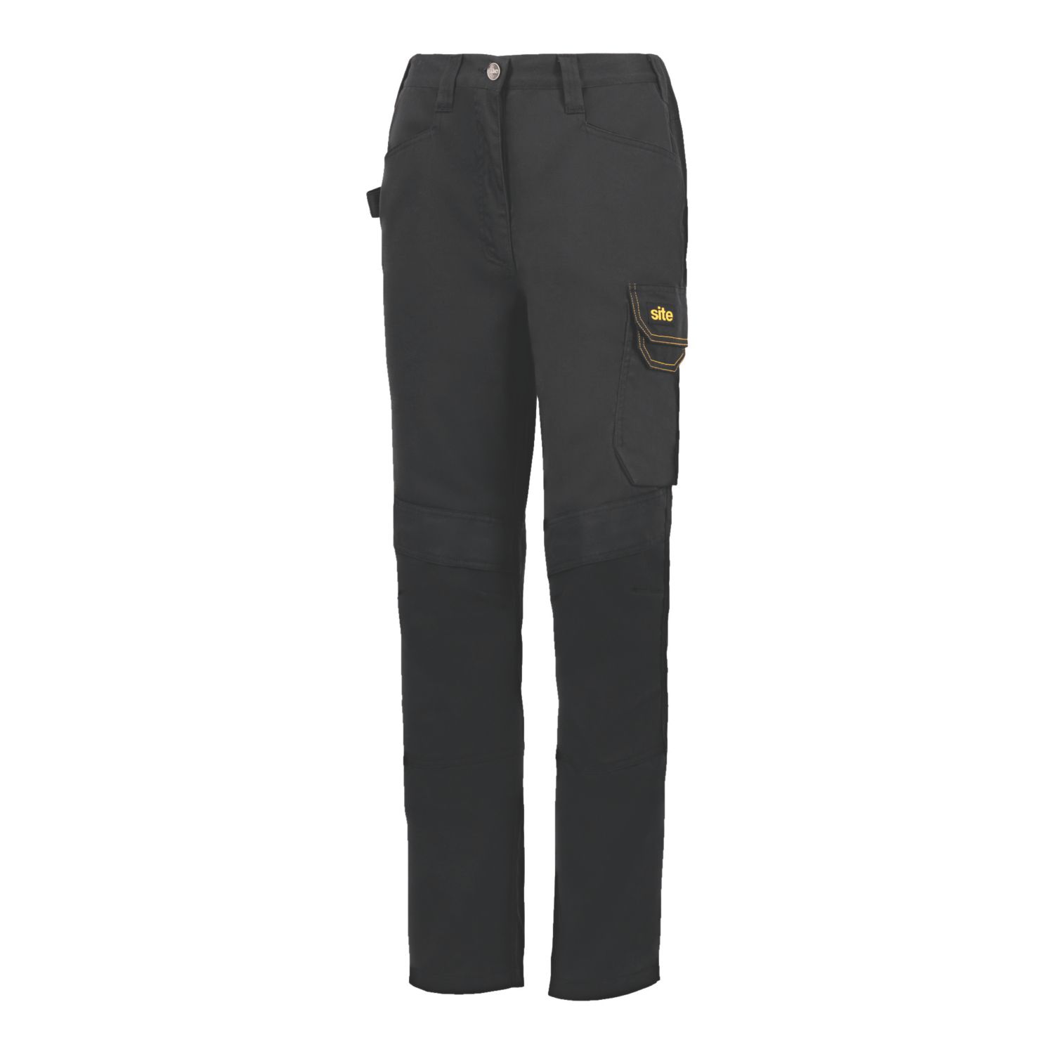 Site Heyward Womens Work Trousers Black Size 12 31" L (986FM)