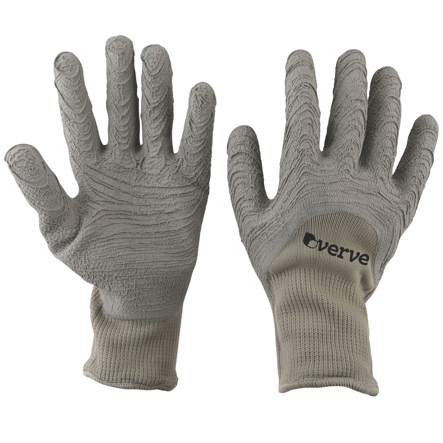 Verve Polyester Gardening Gloves Khaki Large (986RR)