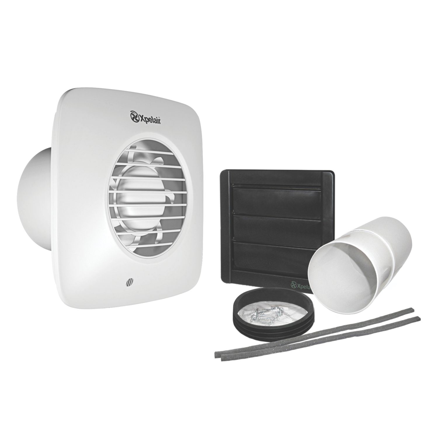 Xpelair DX100S 100mm (4") Axial Bathroom Extractor Fan White 220-240V (9878H)