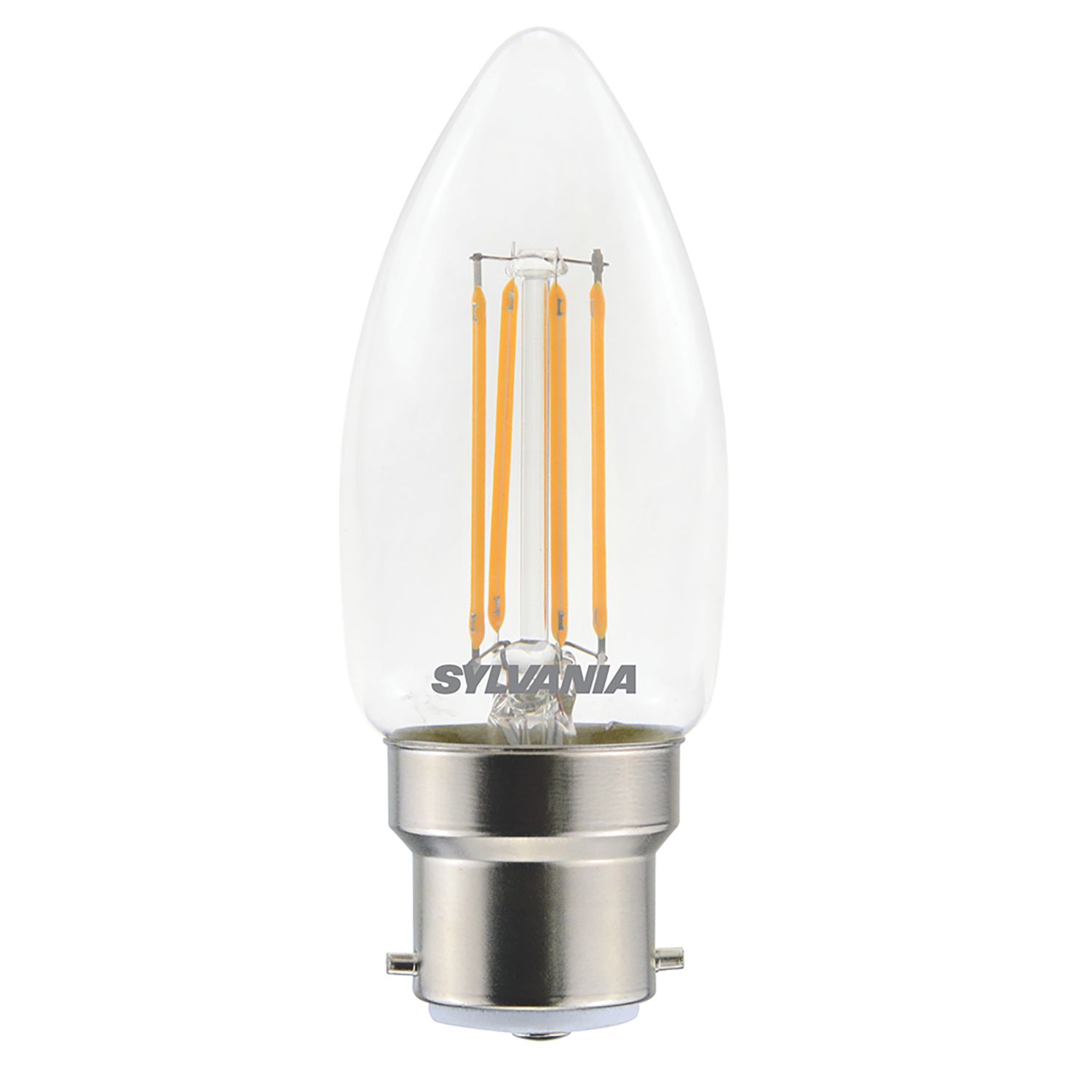 Sylvania Toledo Retro B22 Candle LED Light Bulb 470lm 4.5W (987AH)