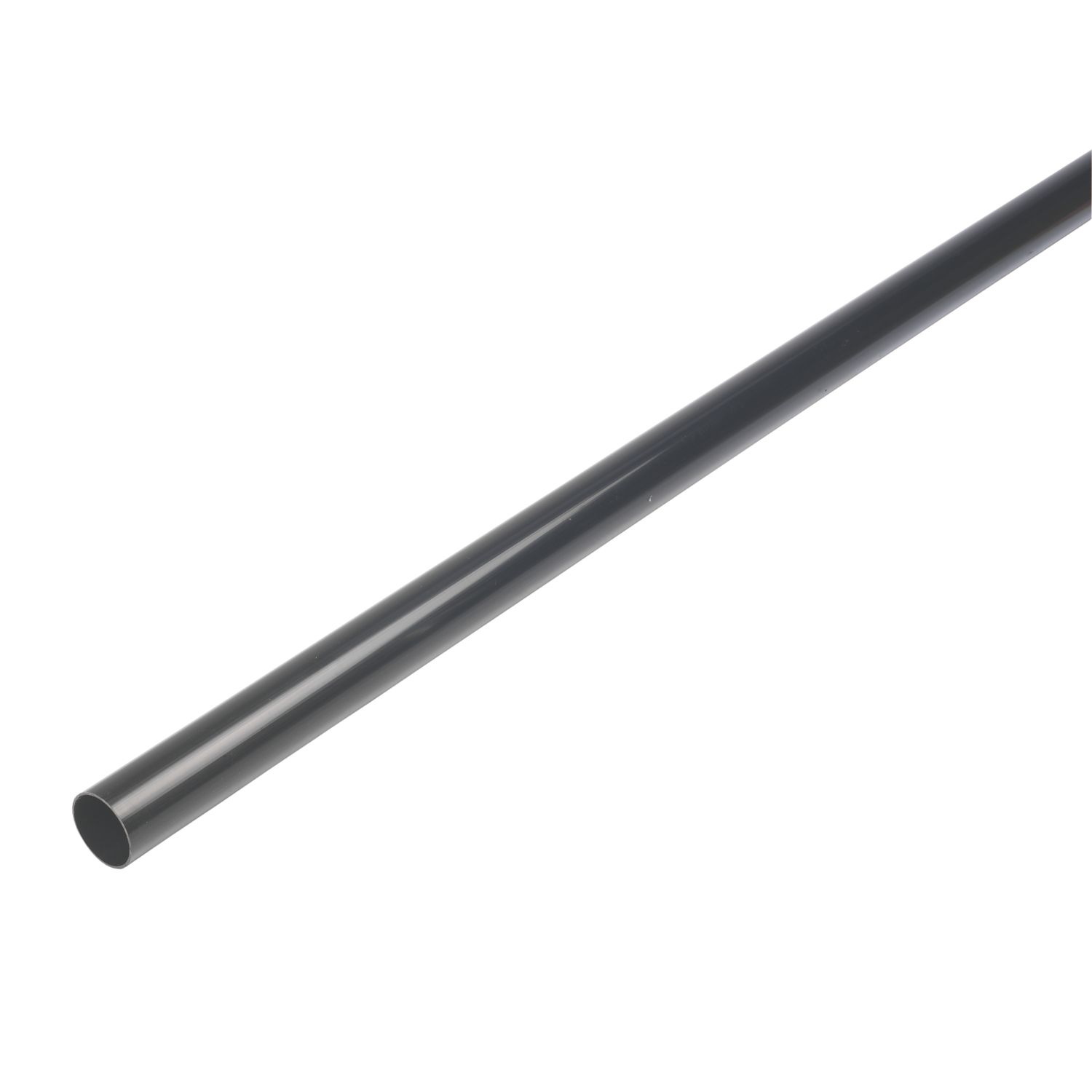FloPlast MiniFlo Round Downpipes Black 50mm x 2m 6 Pack (98821)