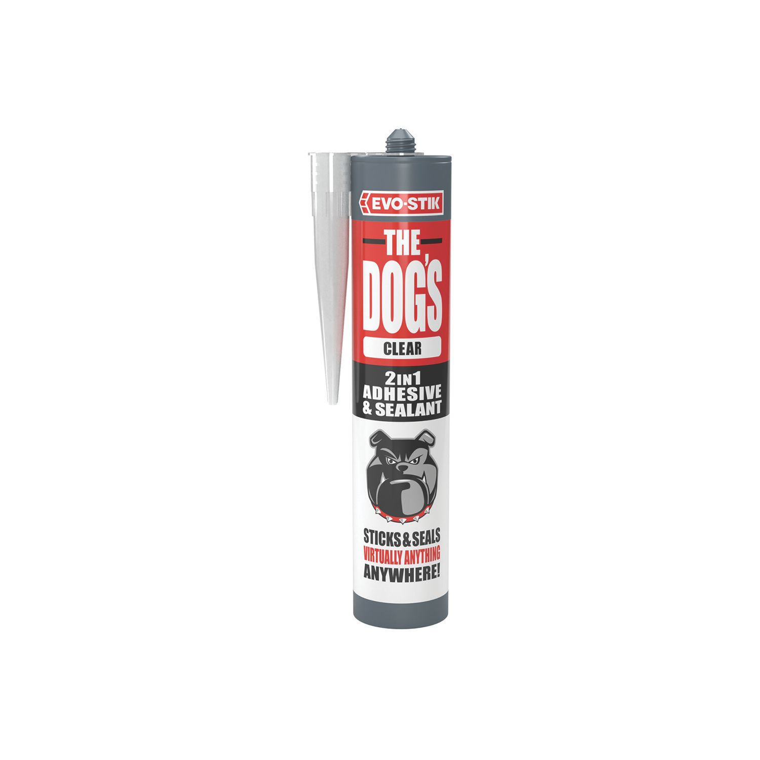 Evo-Stik The Dogs Hybrid Adhesive & Sealant Clear 290ml (991FJ)