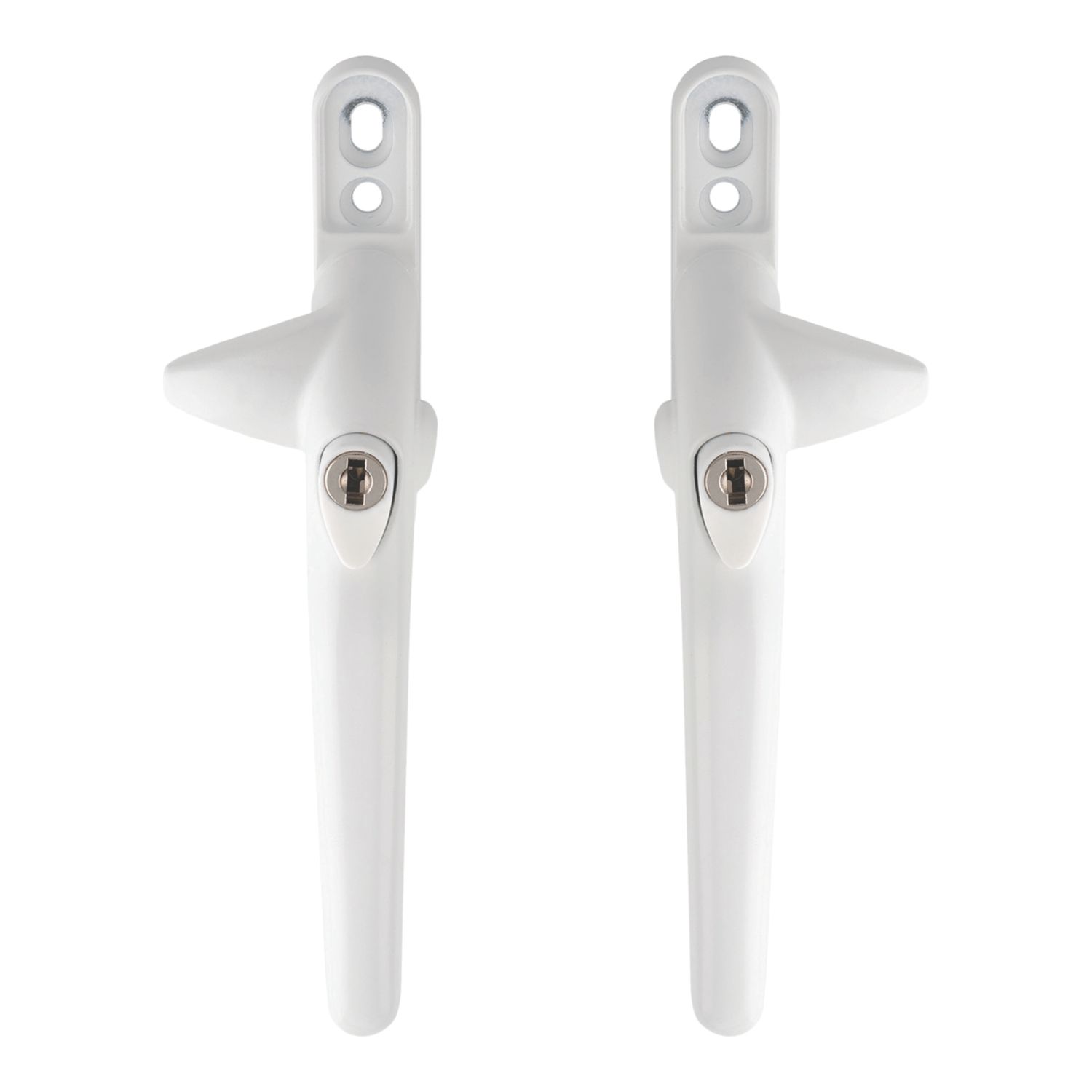 Smith & Locke Left & Right-Handed Cockspur Window Handles White 10 Pack (992CH)