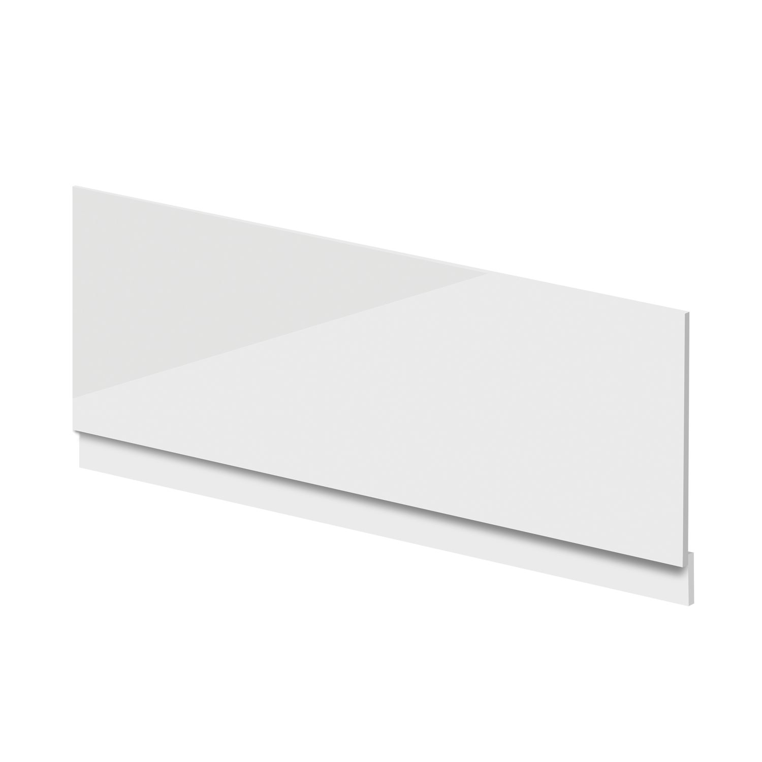 Highlife Bathrooms Halite Adjustable Front Bath Panel 1500mm Gloss White 2 Pieces (992HL)