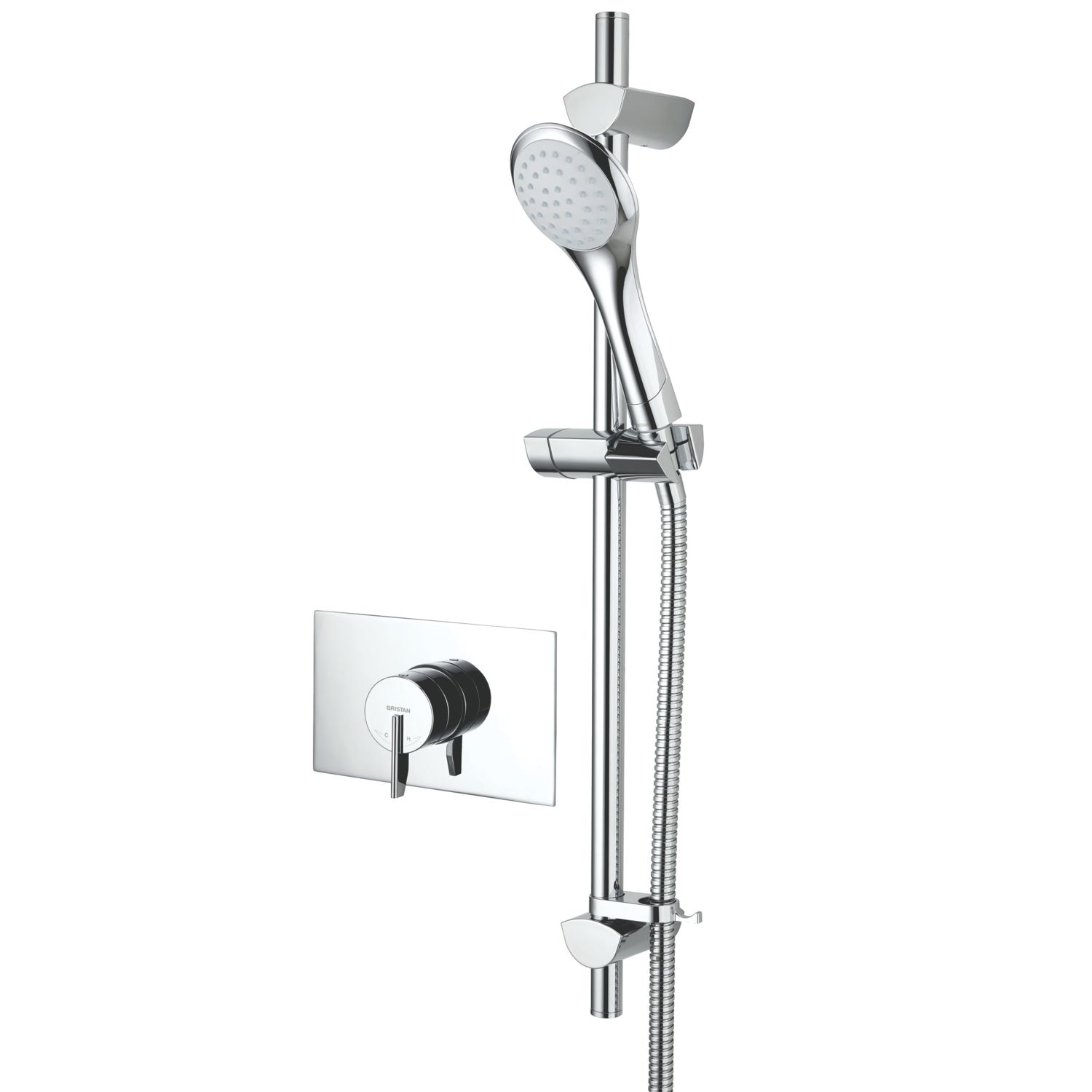 Bristan Sonique2 Rear-Fed Concealed Chrome Thermostatic Mixer Shower (992JE)