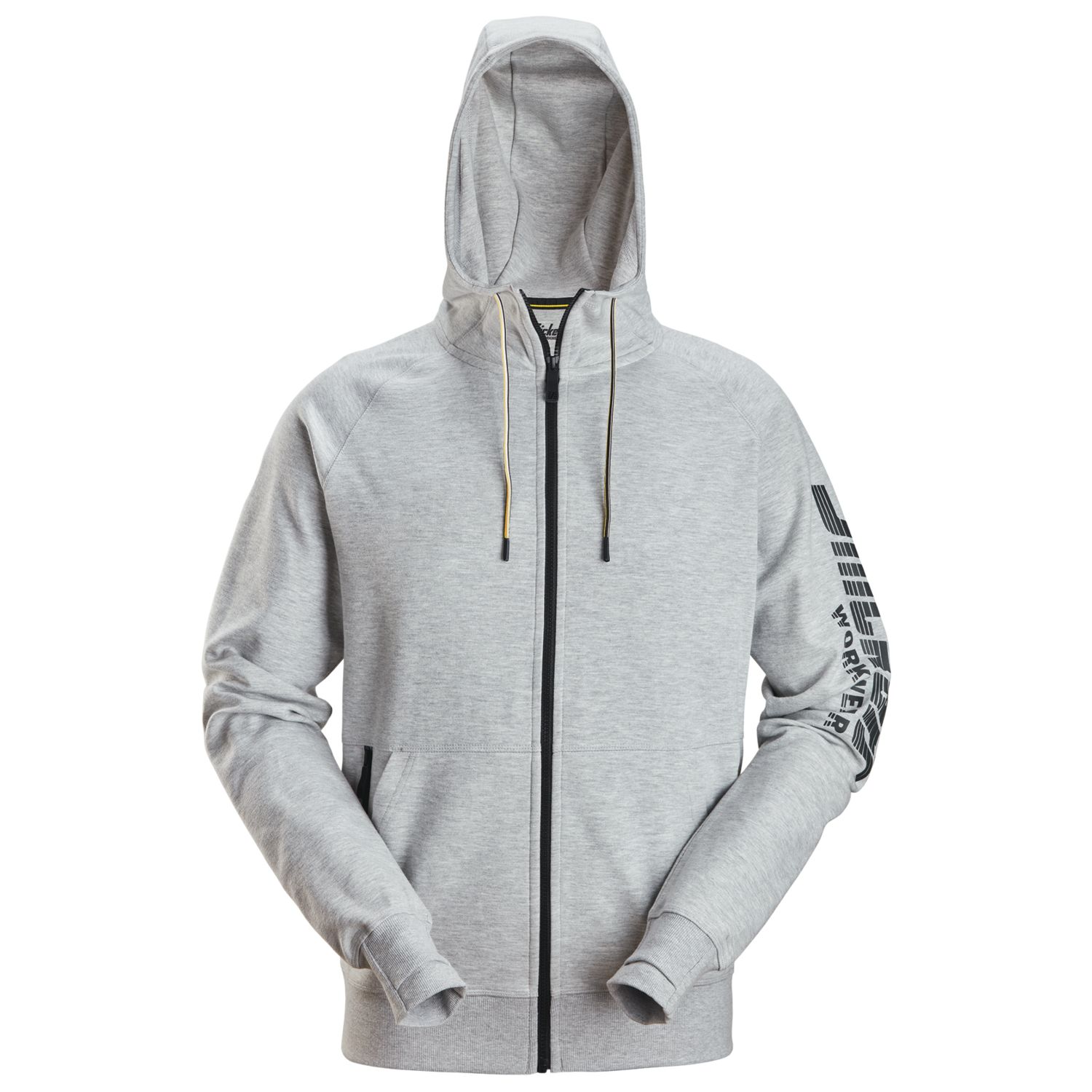 Snickers 2895 Logo Full Zip Hoodie Grey Melange Large 43" Chest (992KC)
