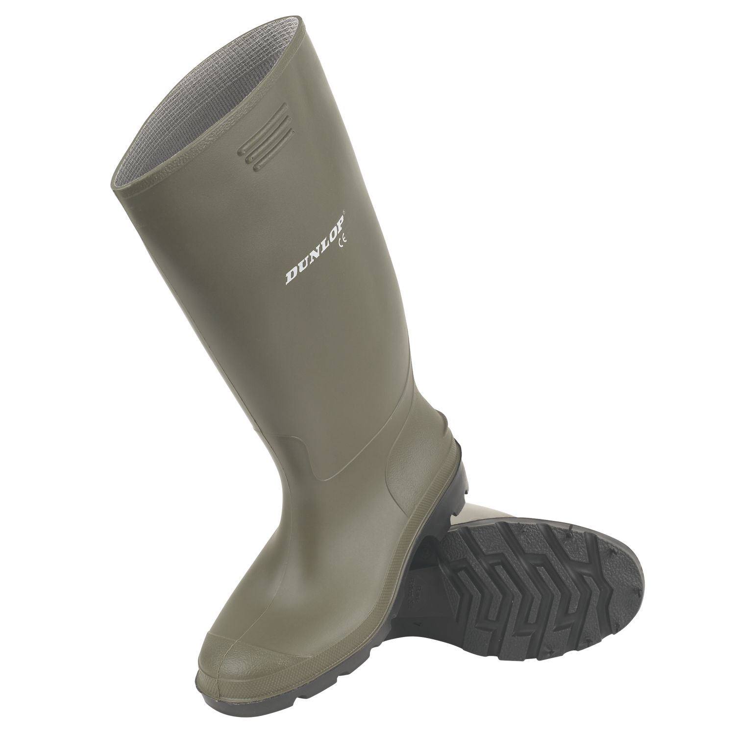 Dunlop Pricemastor Size 11 Green Non Safety Wellies (99489)