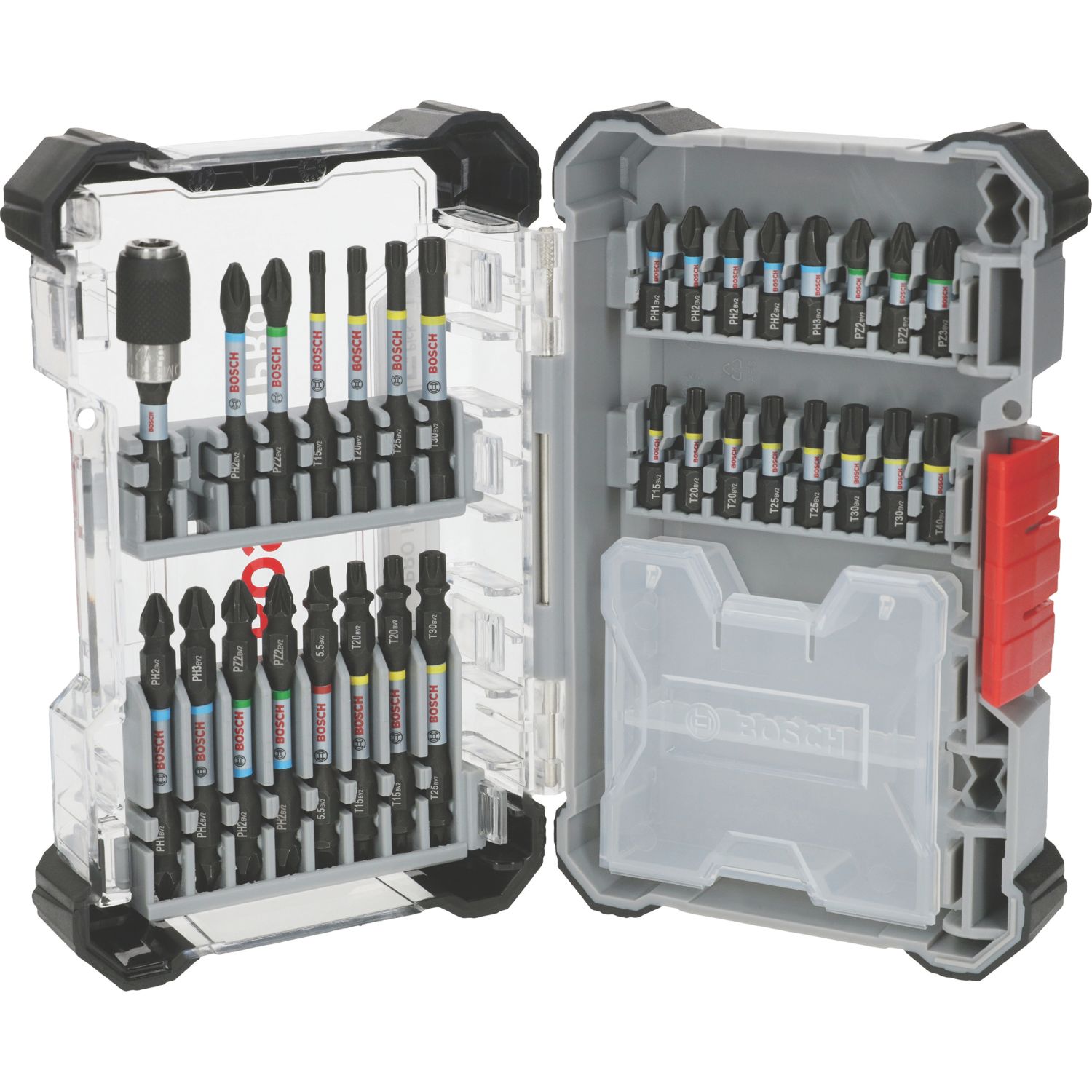 Bosch PRO 1/4" Hex Shank Mixed Impact Screwdriver Bit Set 31 Pieces (994CR)