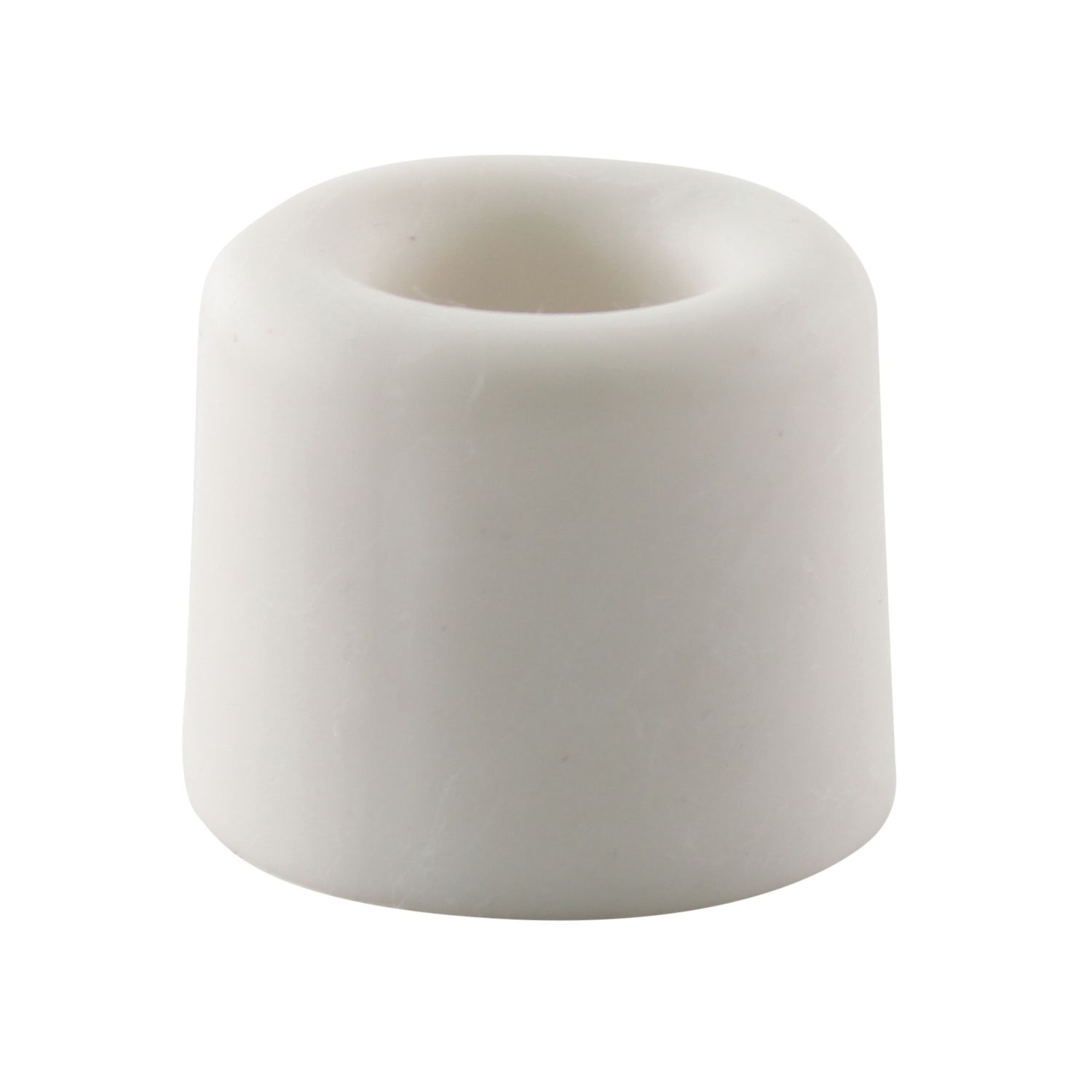 Smith & Locke Cylindrical Rubber Door Stop 30 x 24mm White 10 Pack (998TE)