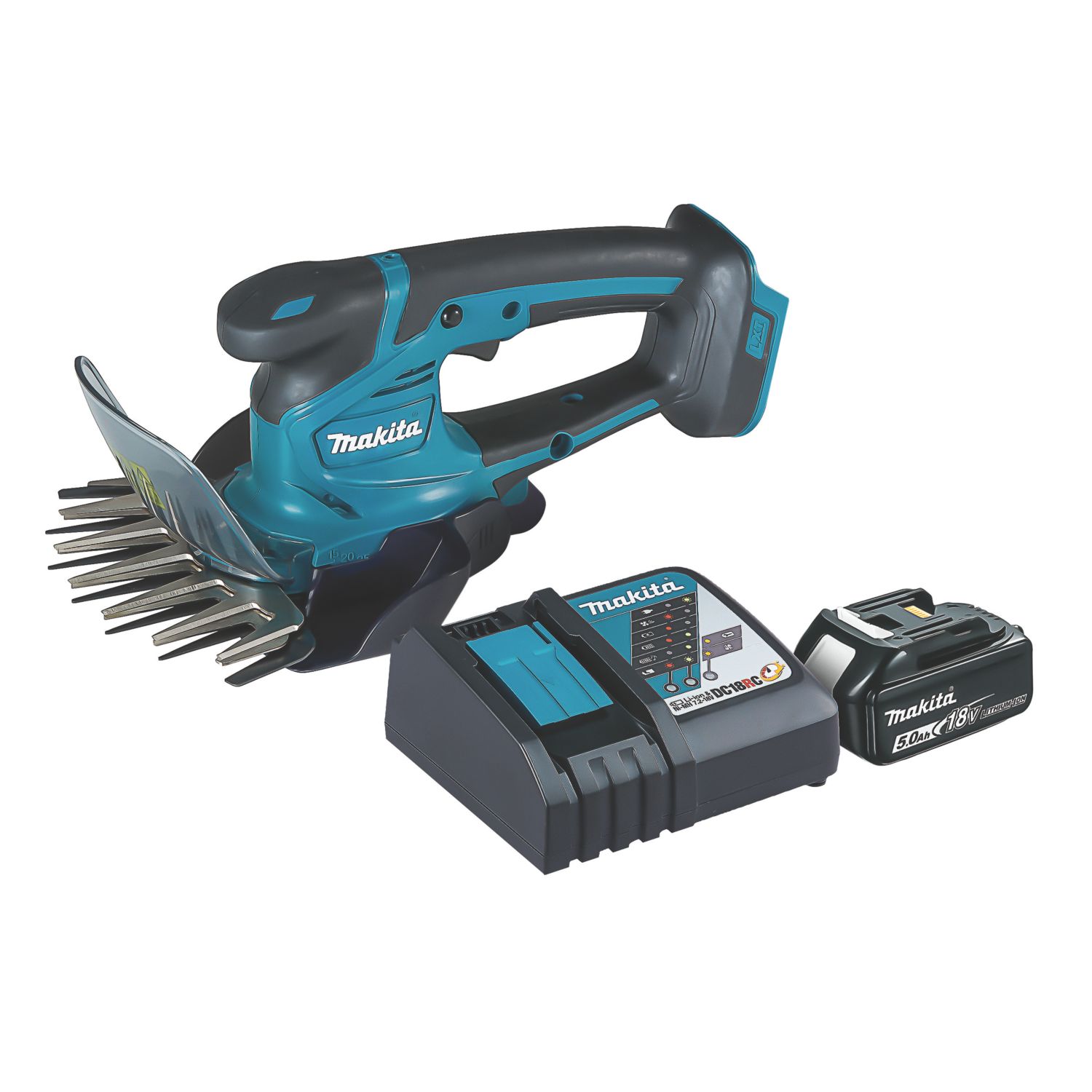 Makita DUM604RTX 18V 1 x 5.0Ah Li-Ion LXT Cordless Grass Shears (999KT)
