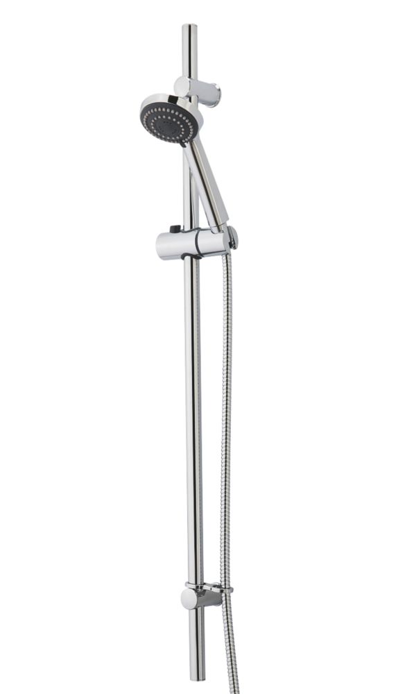 Image of Highlife Bathrooms Nevis Shower Kit Contemporary Design Chrome Finish 