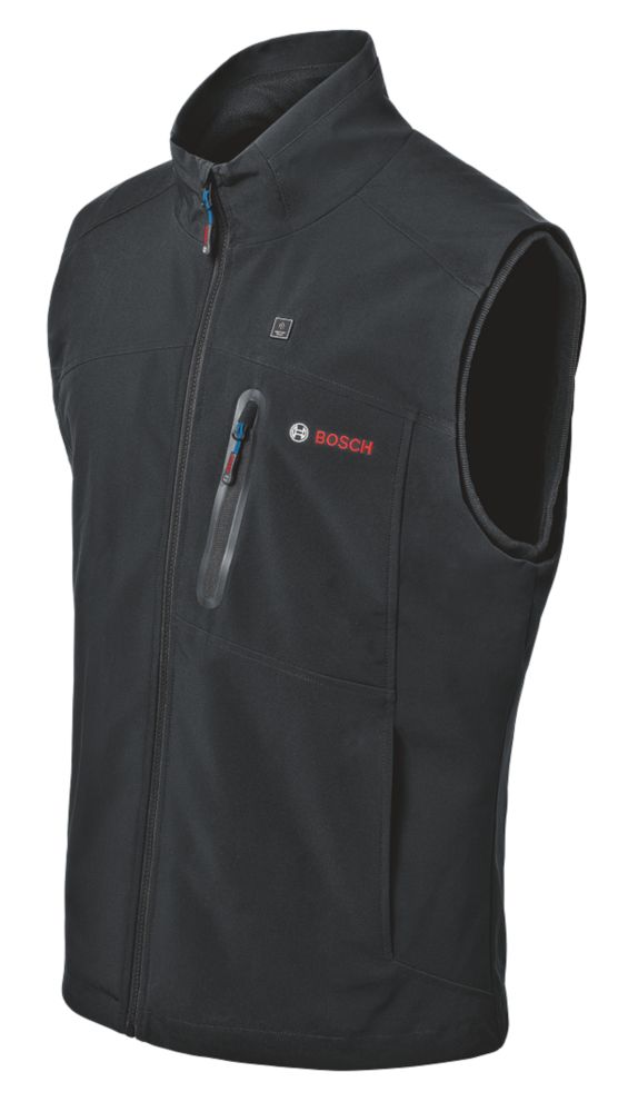 Image of Bosch GHV 12+18V XA 12 / 18V Li-Ion Airstream Heated Bodywarmer Black Large 41" Chest - Bare 