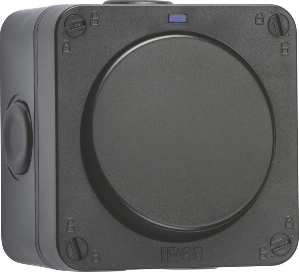 Image of Knightsbridge IP66 20AX 1-Gang 2-Way Weatherproof Outdoor Switch with LED 