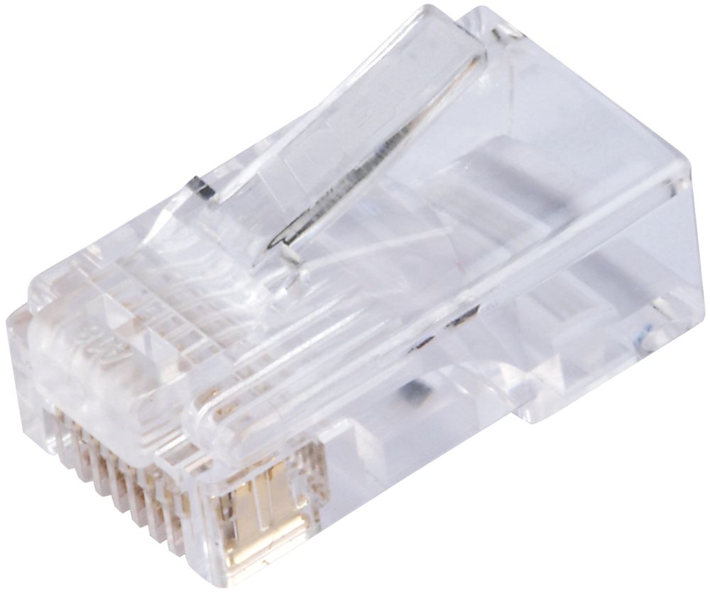 Image of Ideal RJ45 8P/8C Feed-Thru Modular Plugs 100 Pack 