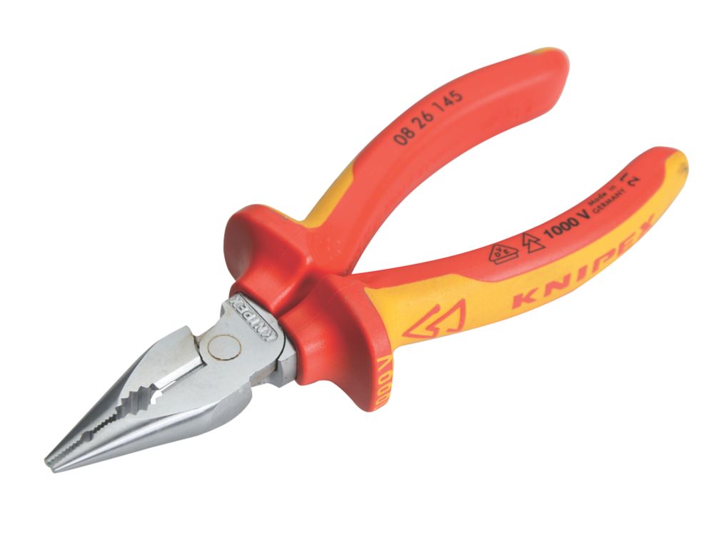 Image of Knipex VDE Needle-Nose Combi Plier 5 3/4" 