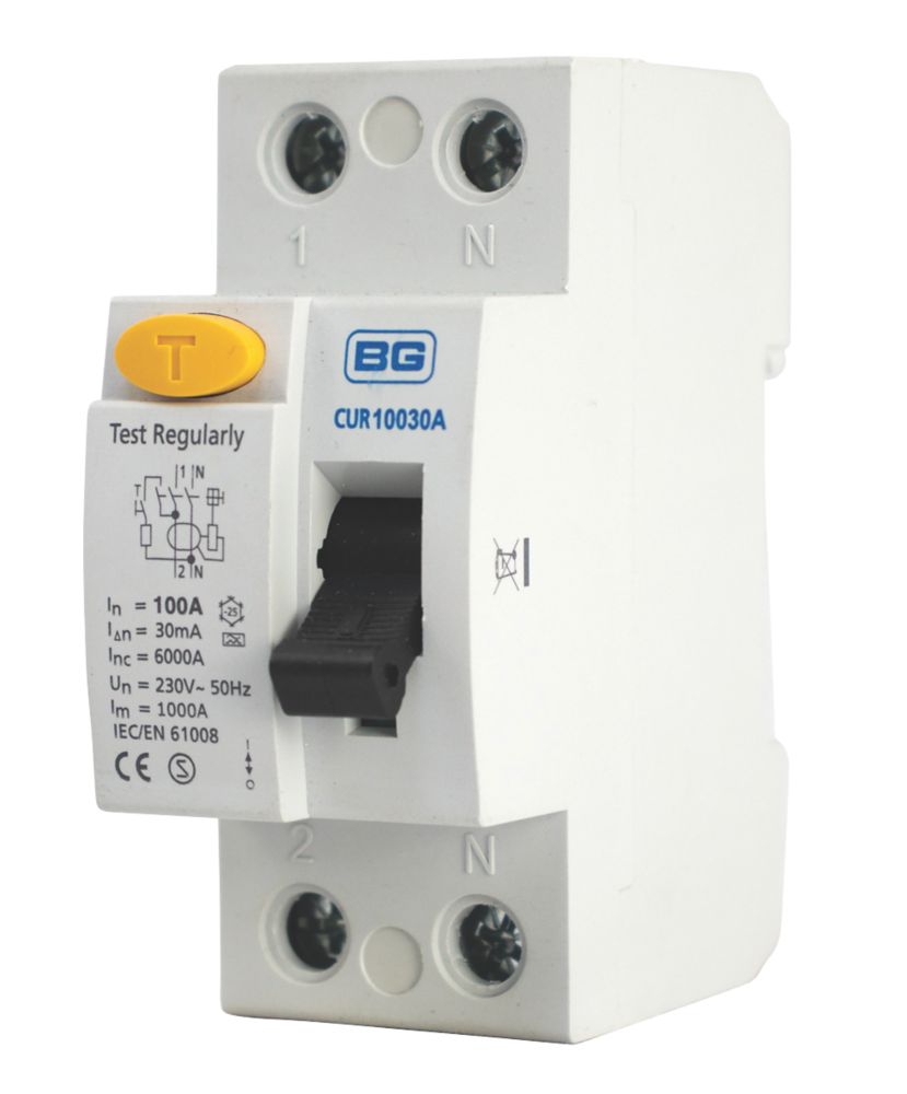 Image of British General Fortress 100A 30mA DP Type A RCD 