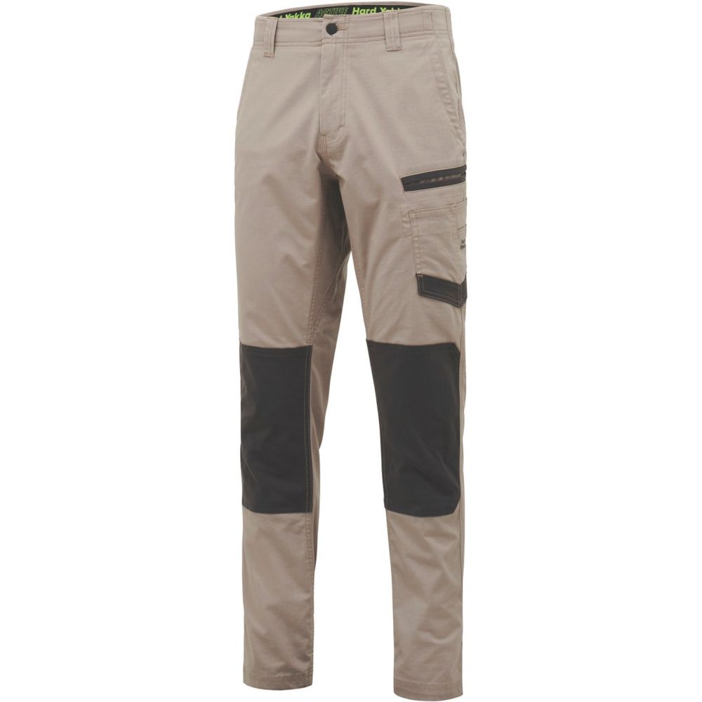 Image of Hard Yakka Raptor Active Trousers Desert 30" W 32" L 