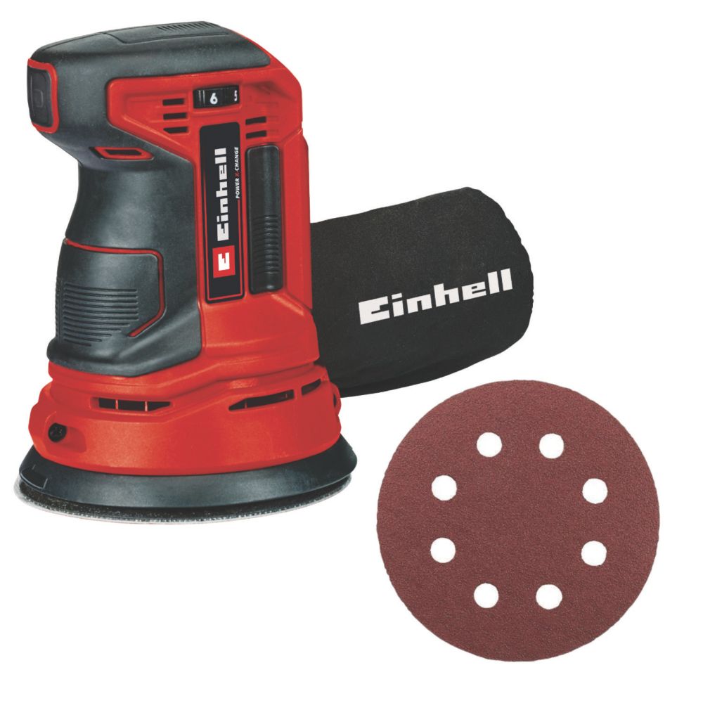 Image of Einhell TE-RS 18 Li-Solo 125mm 18V Li-Ion Power X-Change Cordless Random Orbit Sander - Bare 