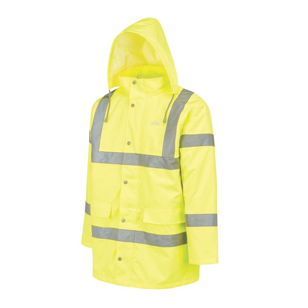 Image of Site Shackley Hi-Vis Traffic Jacket Yellow Medium 51" Chest 