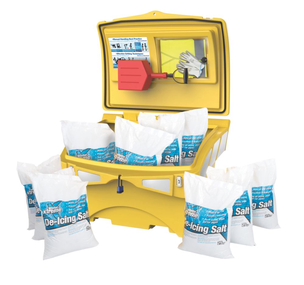 Image of Ultimate Grit Bin Kit Yellow 220Ltr 