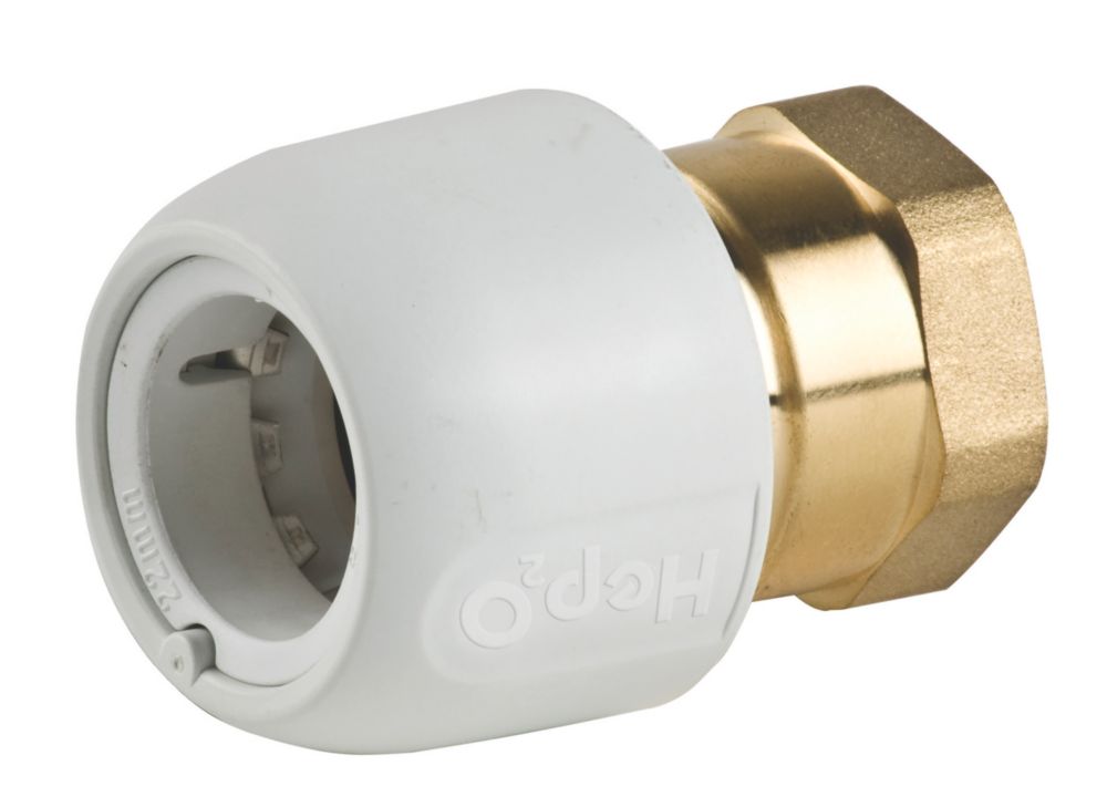 Image of Hep2O Plastic Push-Fit Adapting Female Coupler 22mm x 3/4" 
