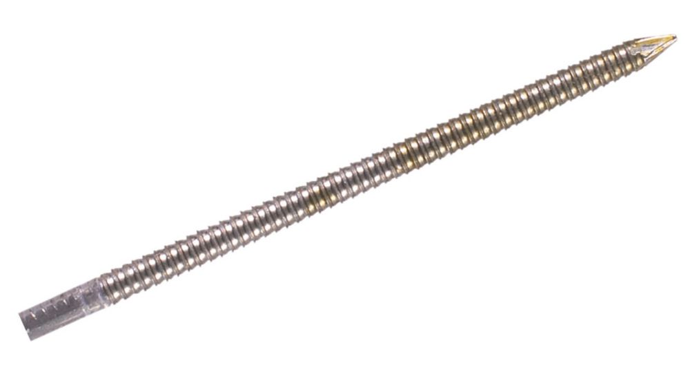 Image of Milwaukee Bright 34Â° D-Head Ring Shank Collated Nails 2.8mm x 70mm 2200 Pack 