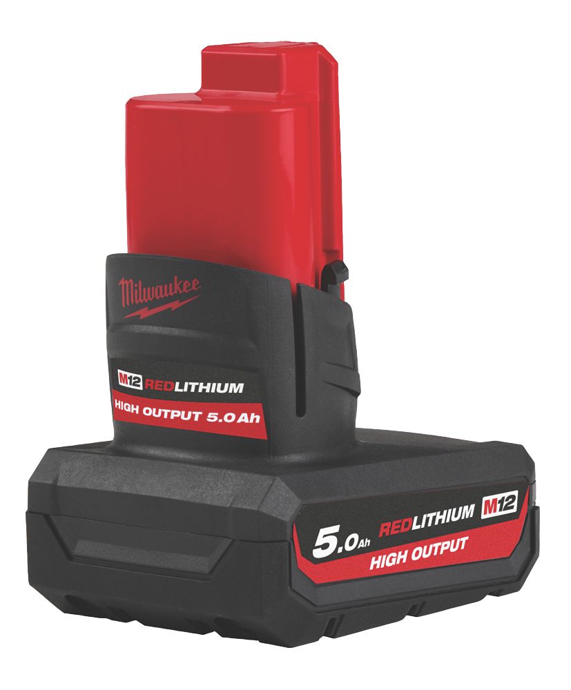 Image of Milwaukee M12 HB5 12V 5.0Ah Li-Ion RedLithium High Output Battery 