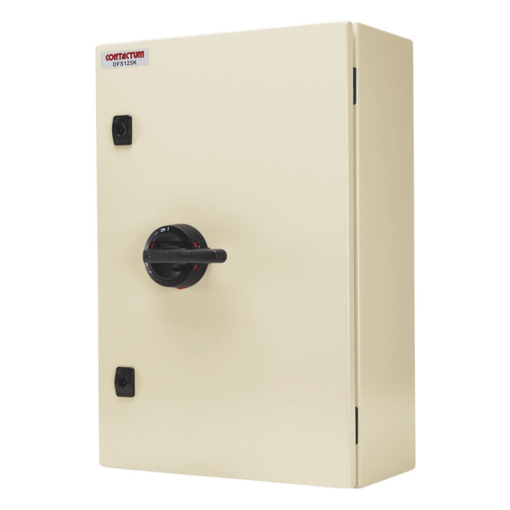 Image of Contactum DFS125K 125A 3P+N+E Fused 3-Phase Enclosed Switch Fuse 