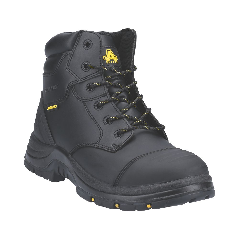 Image of Amblers AS305C Metal Free Safety Boots Black Size 8 