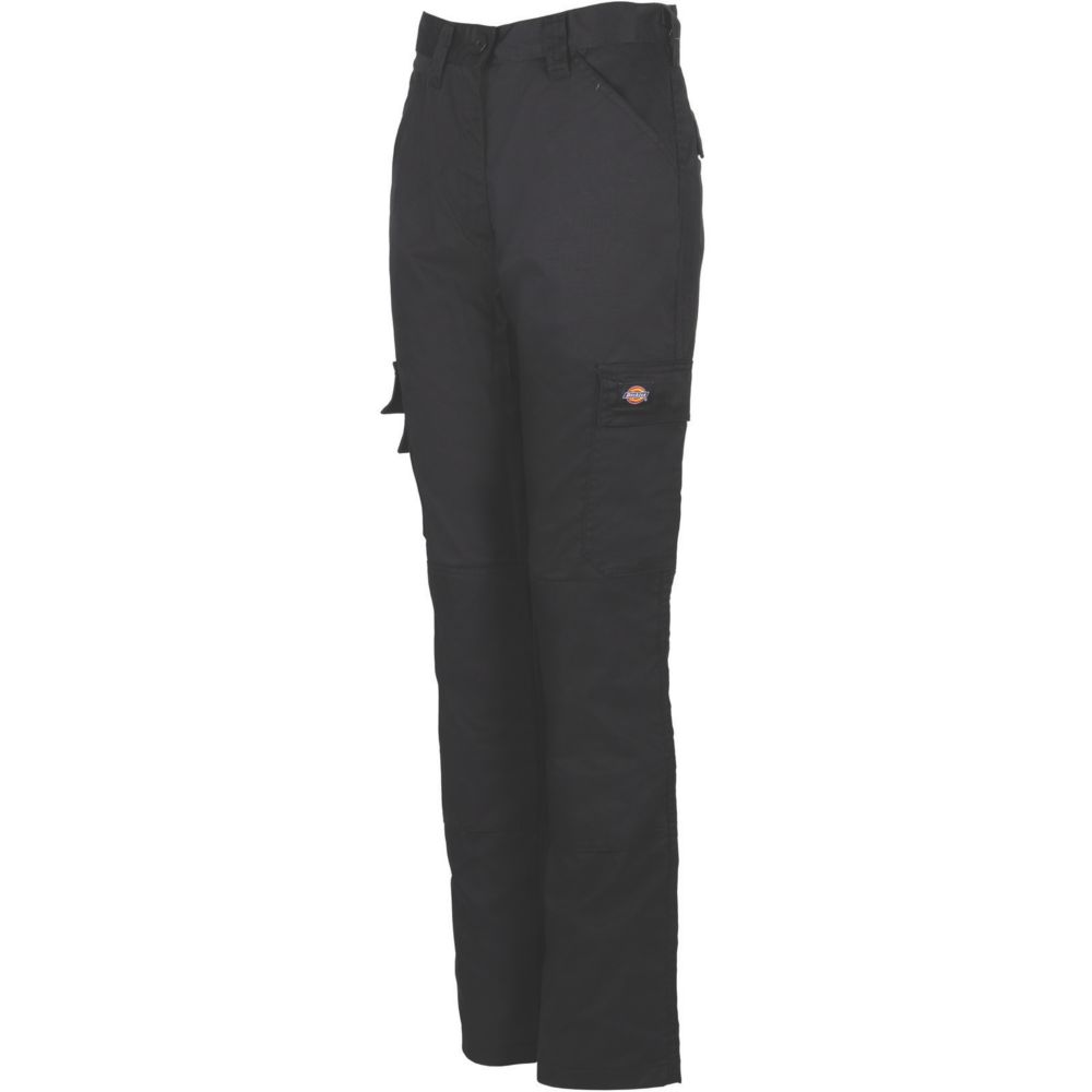 Image of Dickies Everyday Flex Trousers Black Size 12 31" L 