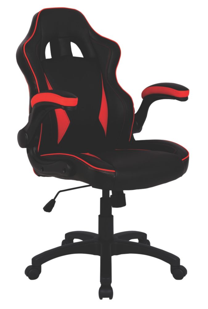 Image of Nautilus Designs Predator High Back Executive Gaming Chair Black/Red 
