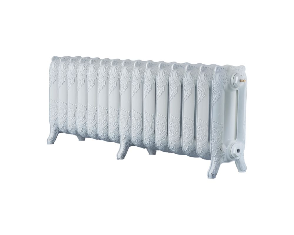 Image of Arroll Montmartre 3-Column Cast Iron Radiator 470mm x 1234mm White 4606BTU 