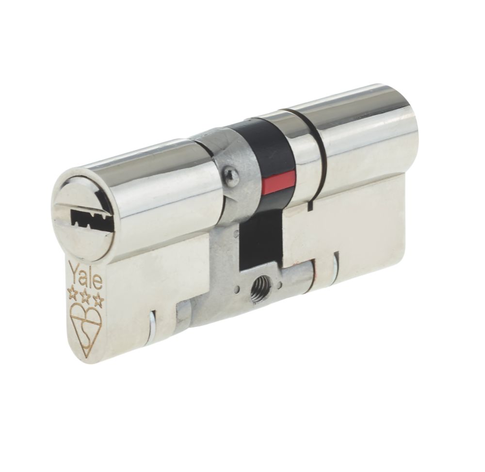 Image of Yale Fire Rated Double Platinum 3-Star Euro Profile Cylinder 40-40 