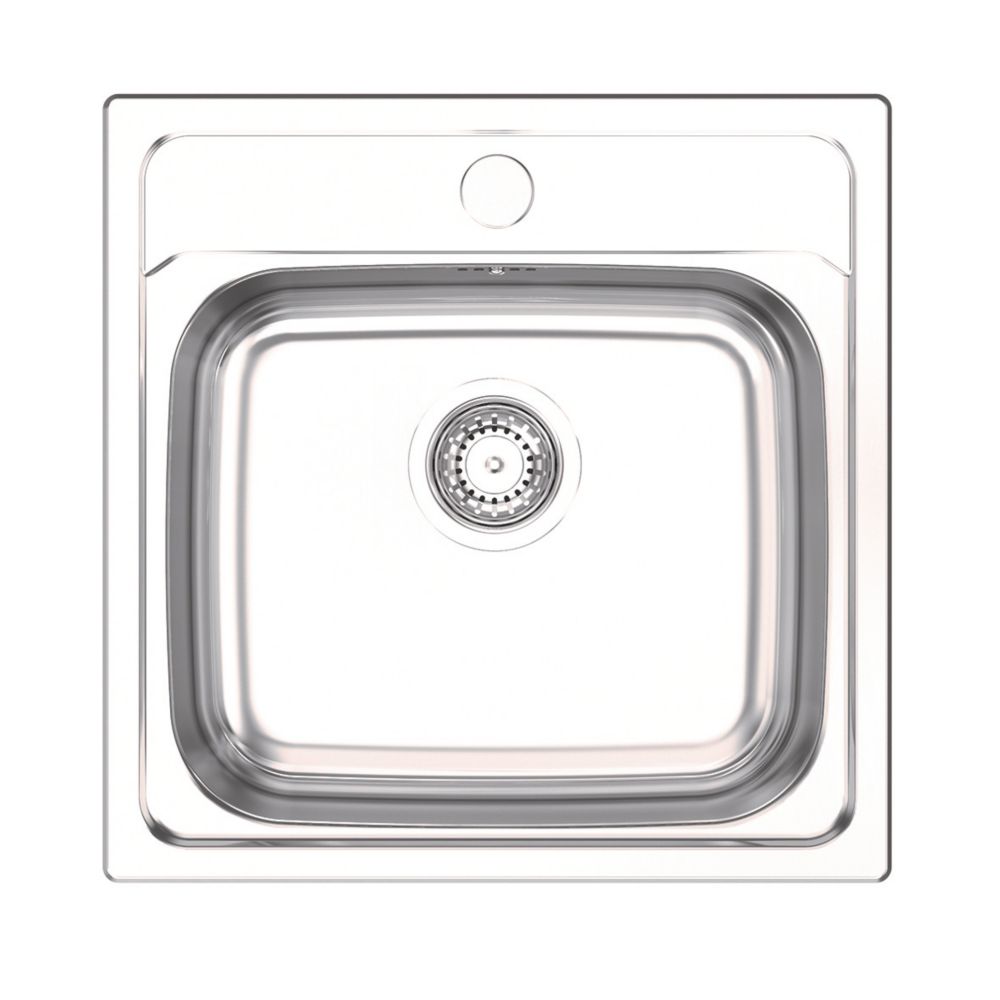 Image of Clearwater BAR 1 Bowl Stainless Steel Kitchen Sink 480mm x 480mm 