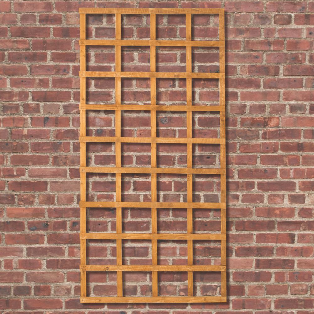 Image of Forest Softwood Rectangular Trellis 3' x 6' 5 Pack 