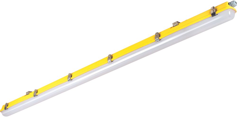 Image of Luceco Site Climate Single 5ft LED Emergency Batten Fitting 25W 3000lm 110V 