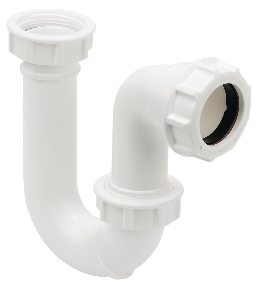 Image of FloPlast Tubular Swivel P Trap White 40mm 