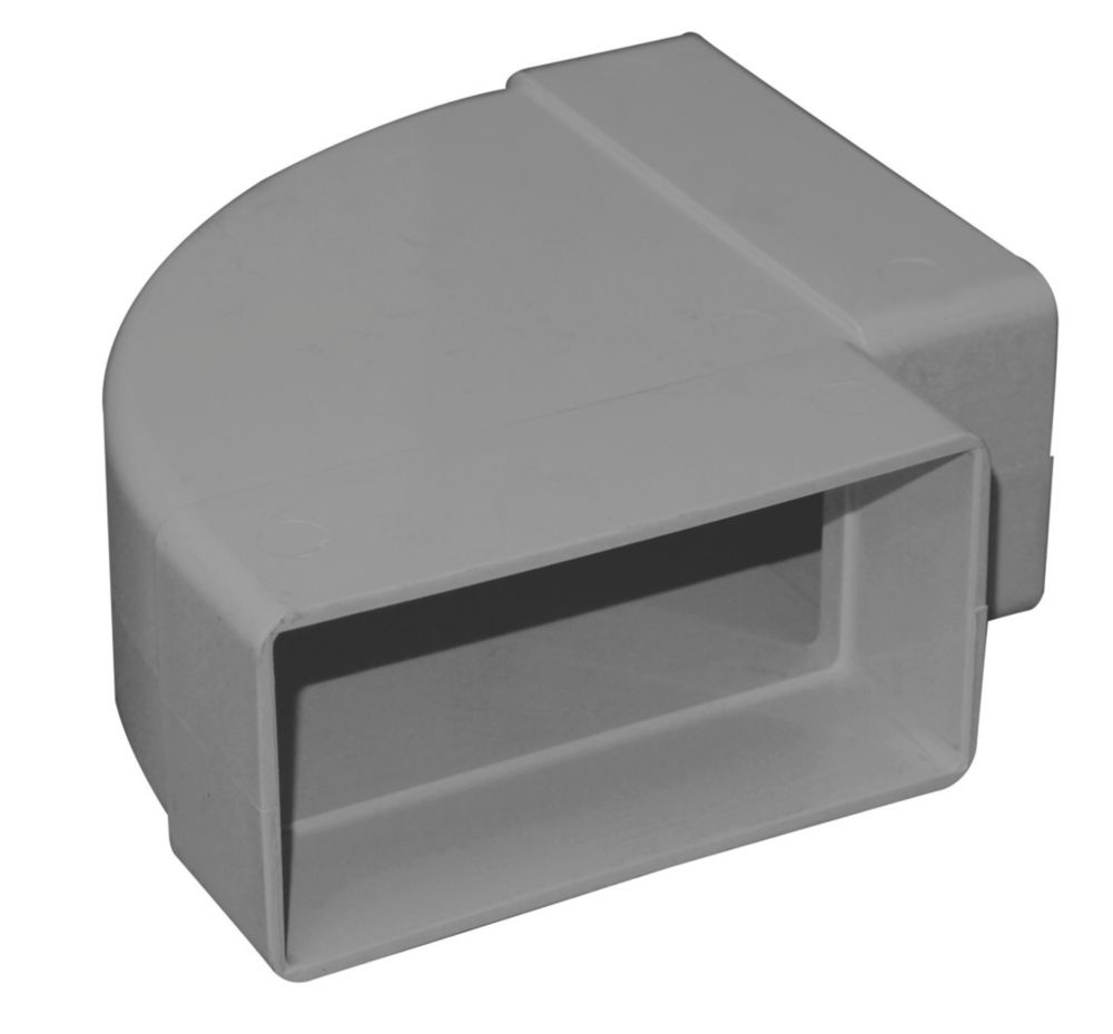 Image of Manrose Rectangular 90Â° Horizontal Bend White 100mm 