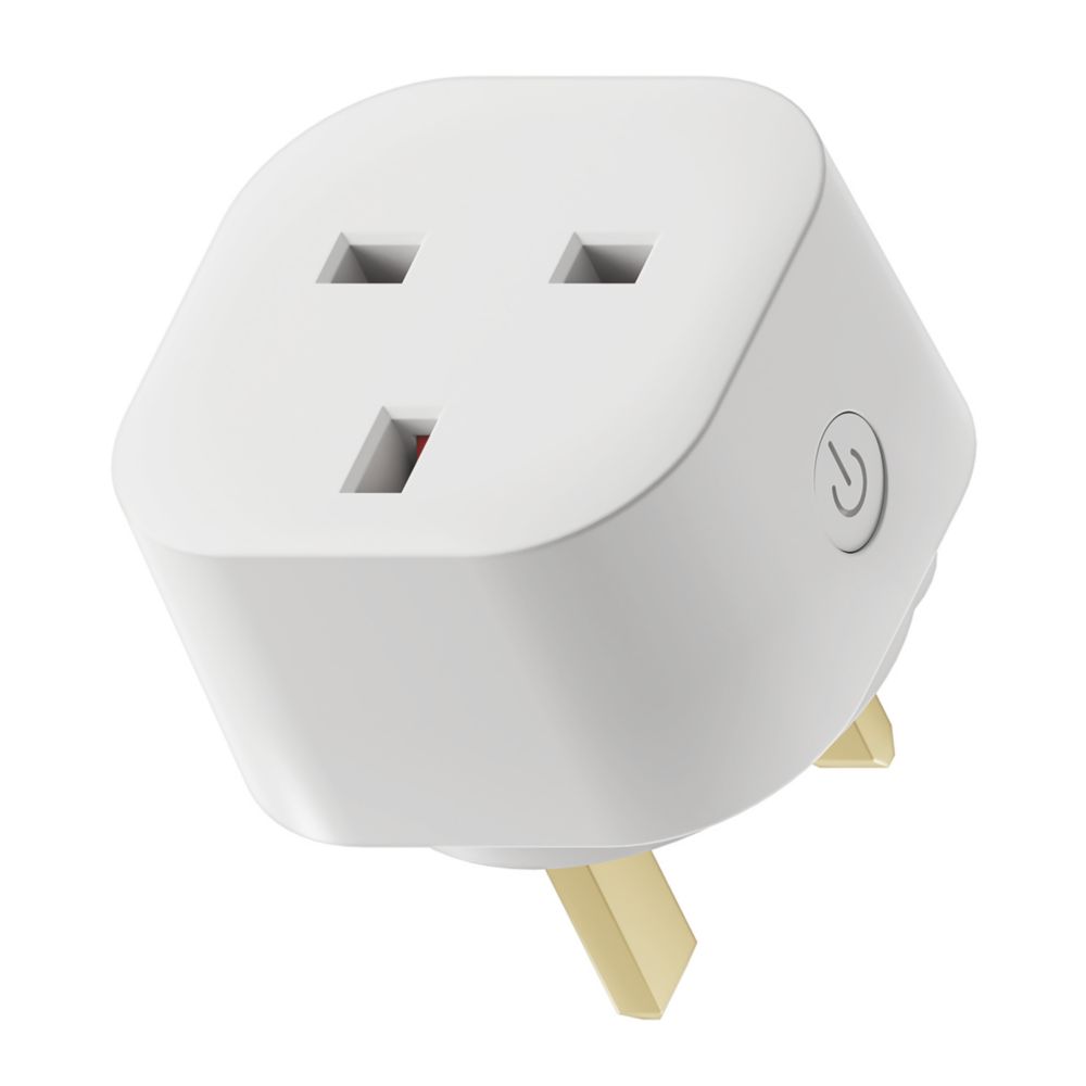 Image of Calex 13A Smart Plug-Through Adaptor White 