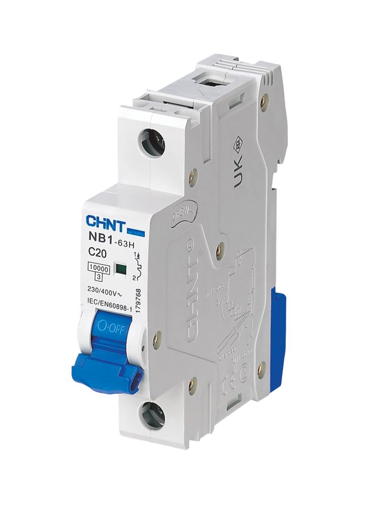 Image of Chint NB1 20A SP Type C 3-Phase MCB 